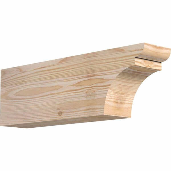 Ekena Millwork Yorktown Smooth Rafter Tail, Douglas Fir, 3 1/2"W x 6"H x 18"L RFT04X06X18YOR00SDF - main